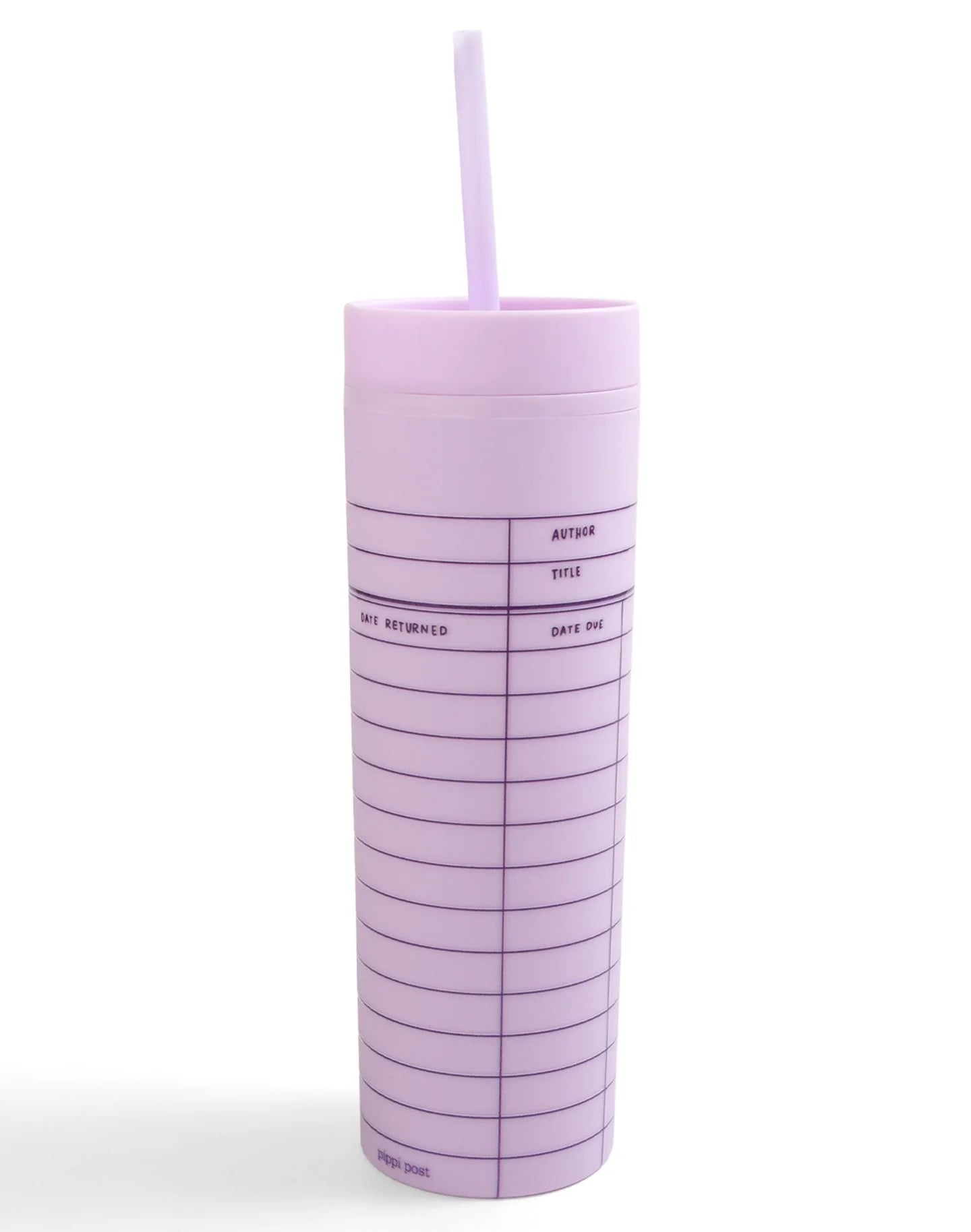 Library Card Tumbler - Lilac