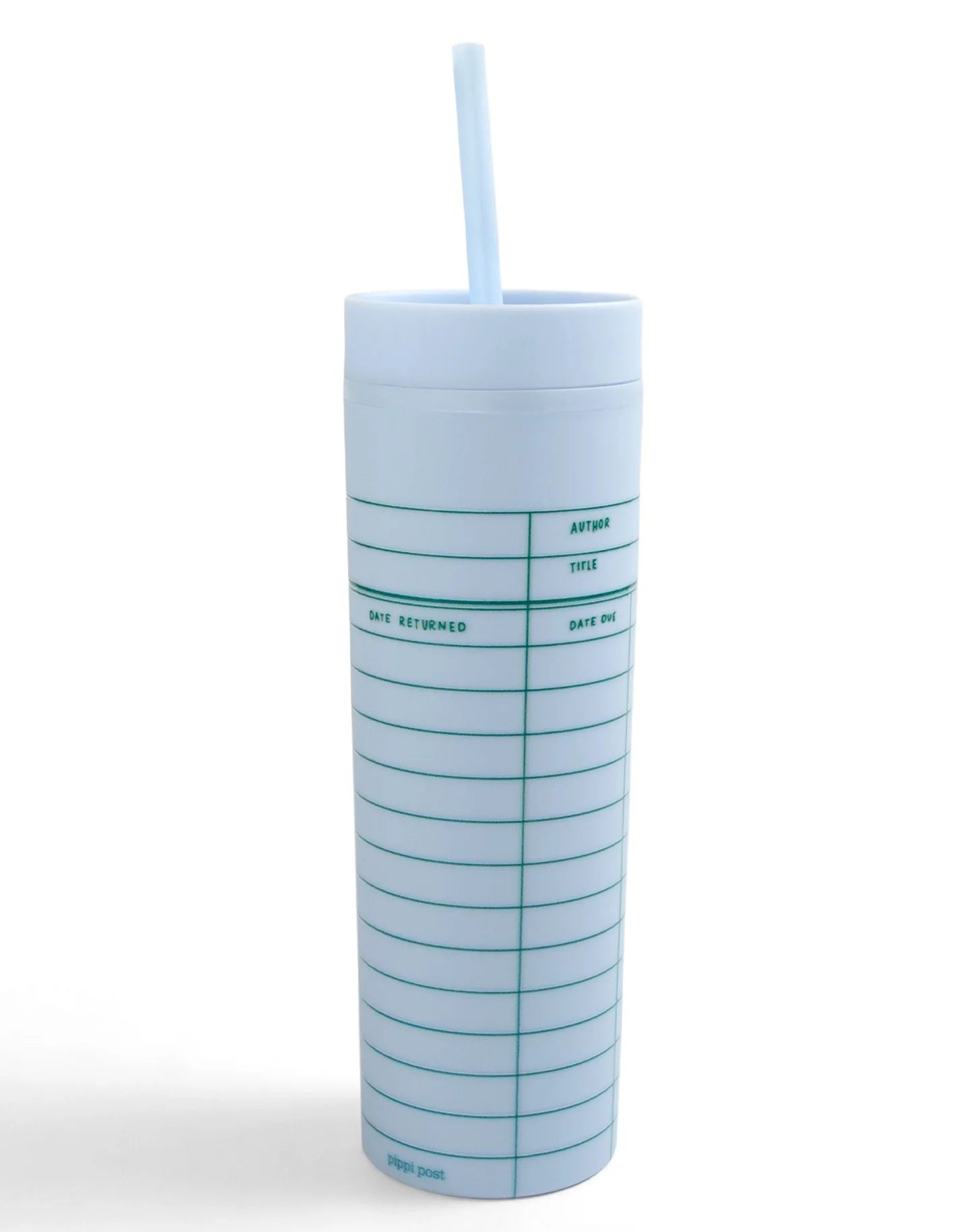 Library Card Tumbler - Sky Blue