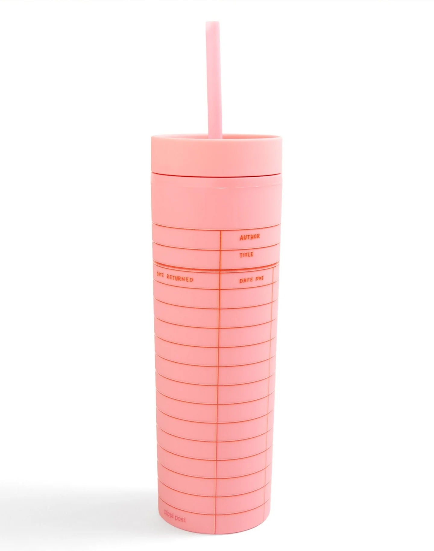 Library Card Tumbler - Pink