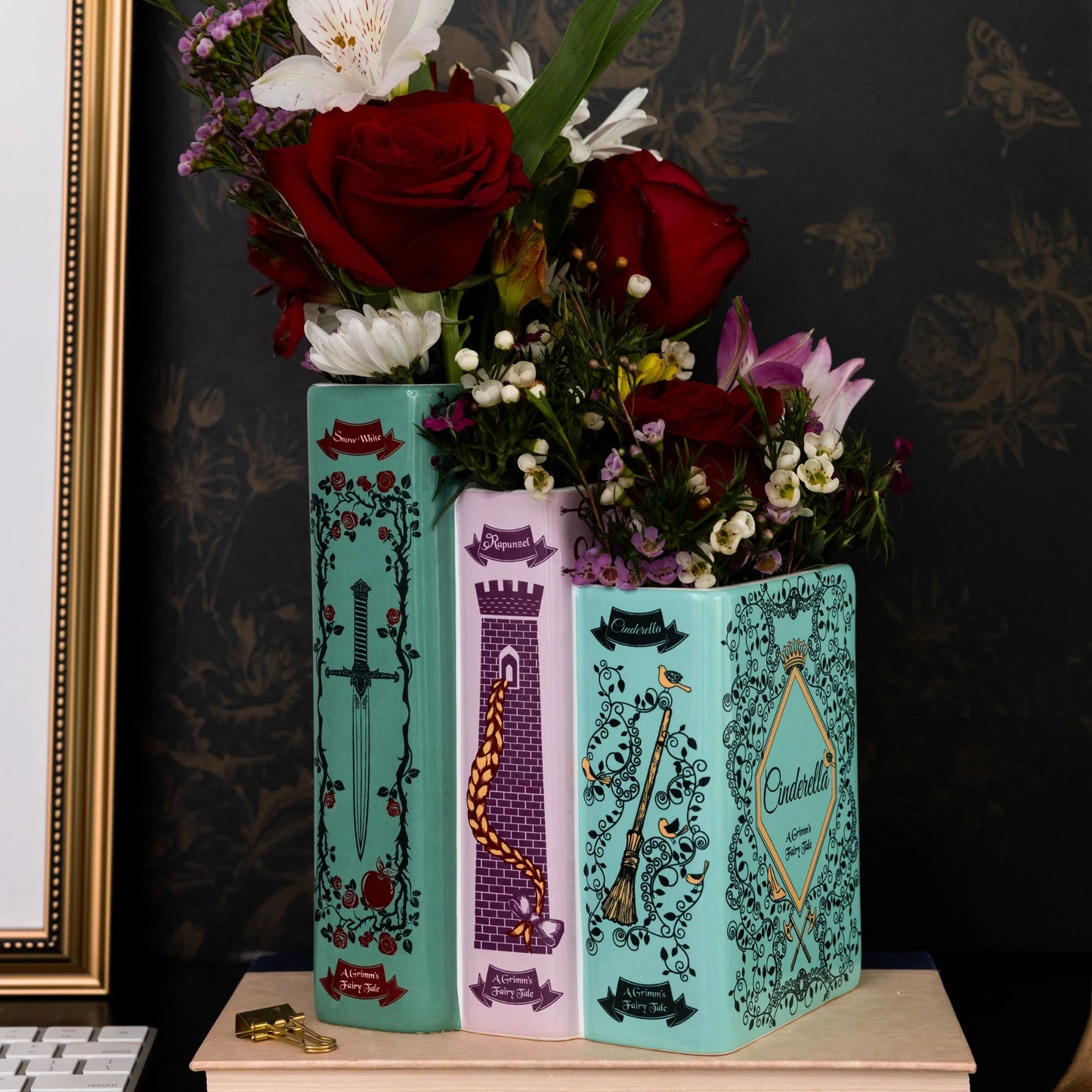 Grimm's Fairy Tales Triple Book Vase