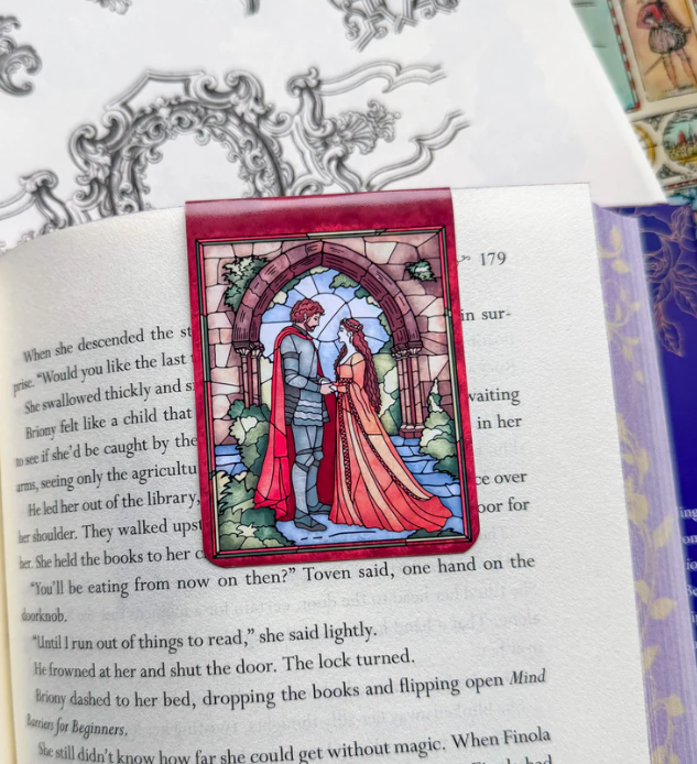 Bring Back Yearning - Stained Glass Medieval Magnetic Bookmark
