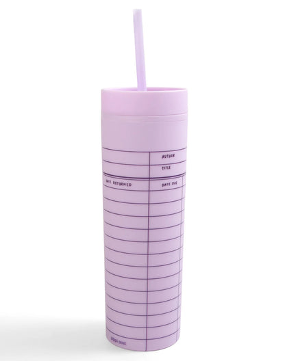 Library Card Tumbler - Lilac