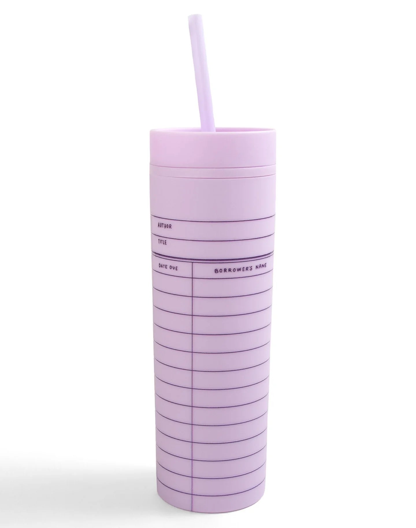 Library Card Tumbler - Lilac