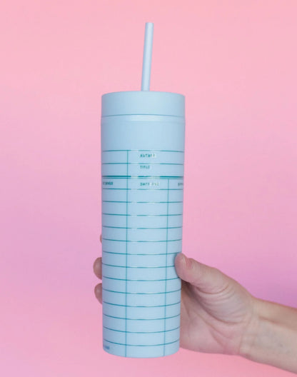Library Card Tumbler - Mint