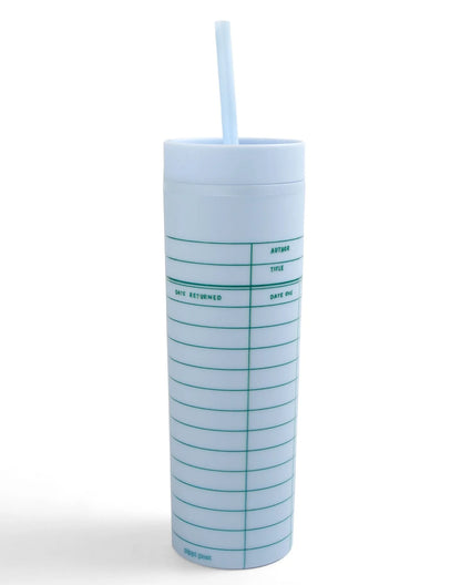 Library Card Tumbler - Sky Blue