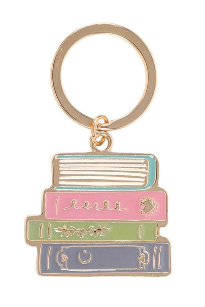 Book Stack Keyring