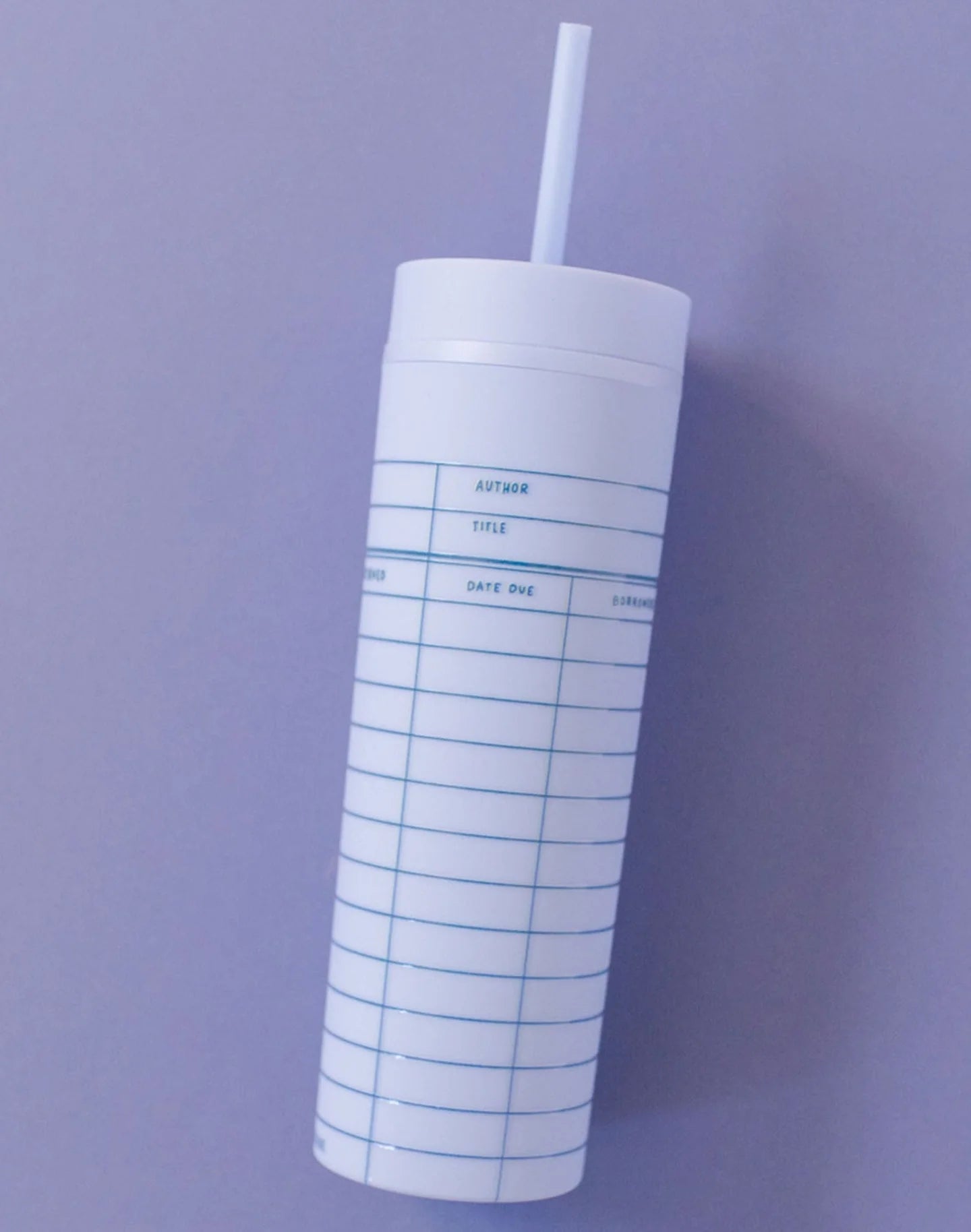 Library Card Tumbler - Sky Blue