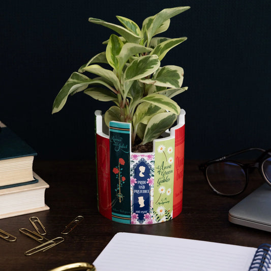 Literary Ceramic Desk Pot