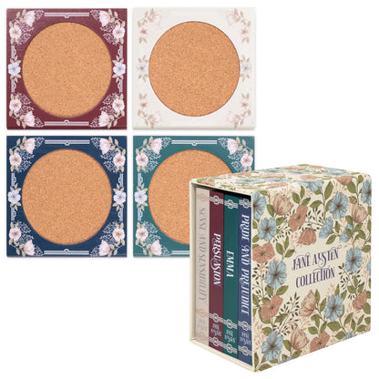 Jane Austen Book Coaster Set