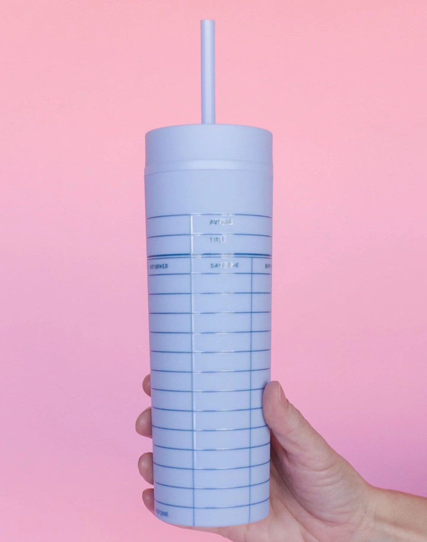 Library Card Tumbler - Sky Blue
