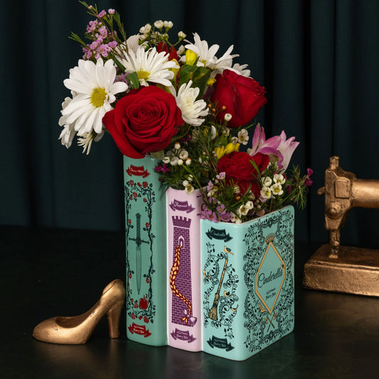 Grimm's Fairy Tales Triple Book Vase