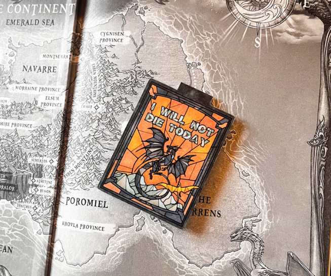 I Will Not Die Today - Fourth Wing Magnetic Bookmark