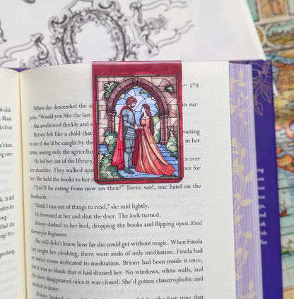 Bring Back Yearning - Stained Glass Medieval Magnetic Bookmark