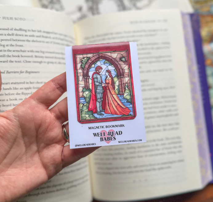 Bring Back Yearning - Stained Glass Medieval Magnetic Bookmark