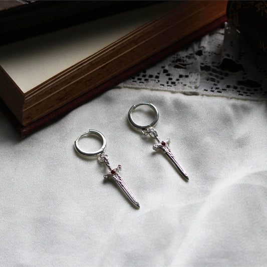 The Dragon Sword Chronicles - Silver Pendant Earrings
