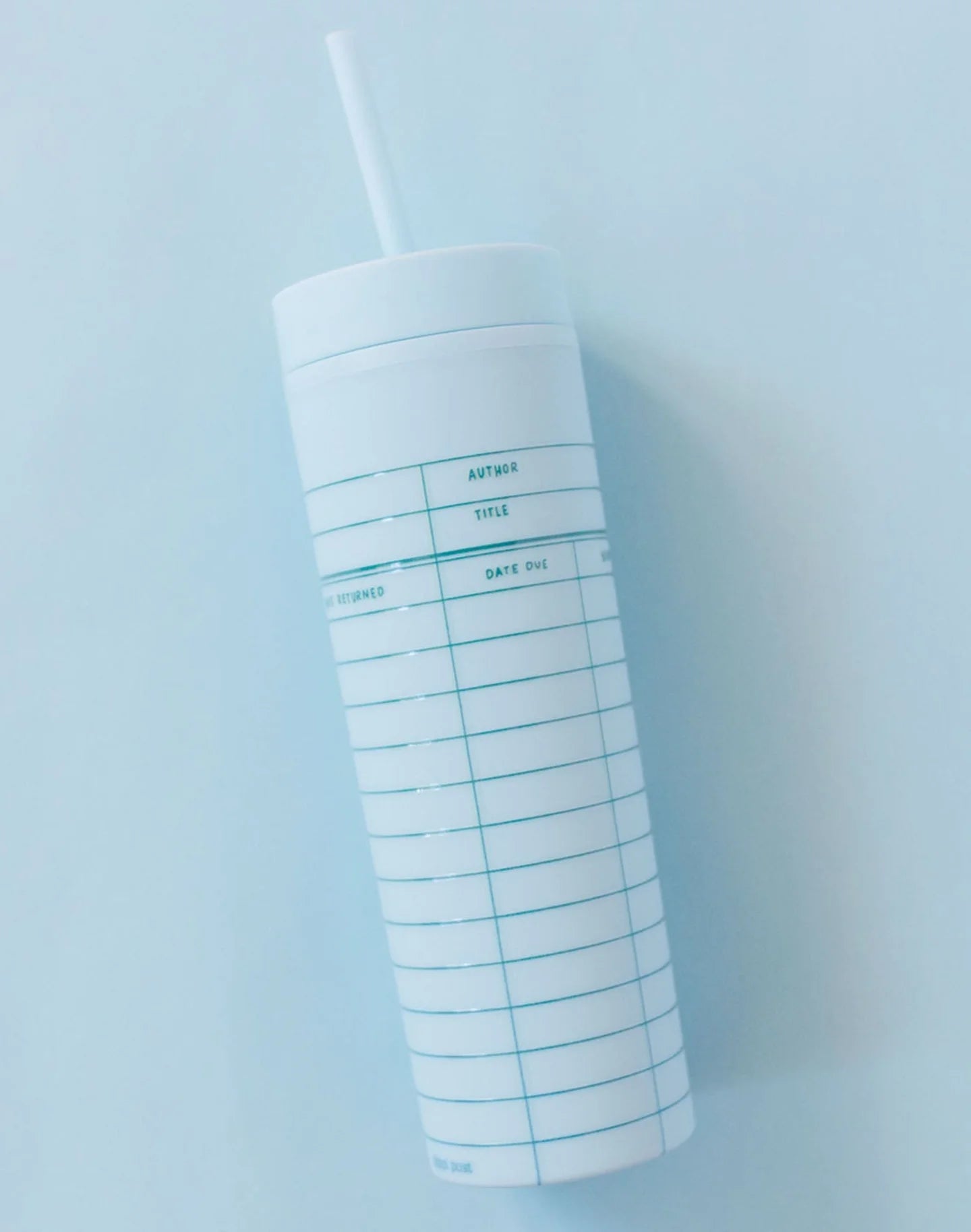 Library Card Tumbler - Mint