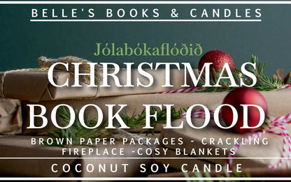 Christmas Book Flood Coconut Soy Candle