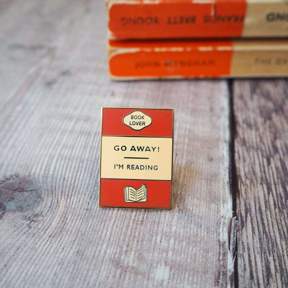Go Away I'm Reading - Enamel 'PINguin' Collection