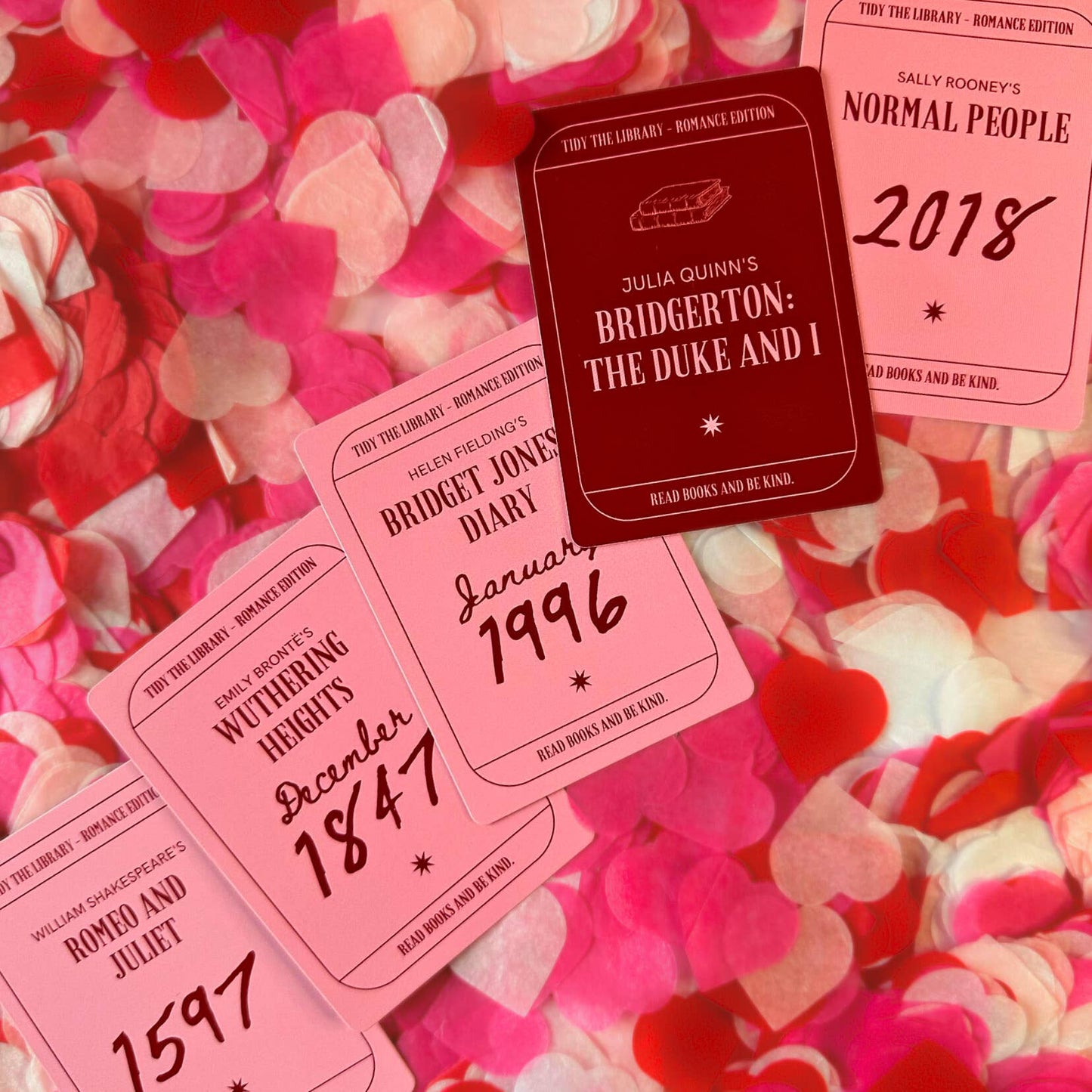 Tidy The Library Card Game - Romance Edition